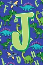 J: Dinosaur Alphabet Practice Writing Book for Kids
