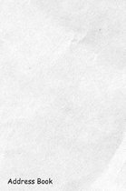 Address Book: For Contacts, Addresses, Phone, Email, Note, Emergency Contacts, Alphabetical Index With White Crumpled Paper Texture