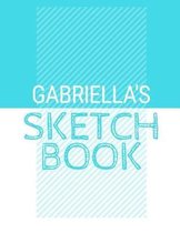 Gabriella's Sketchbook: Personalized blue sketchbook with name: 120 Pages