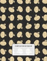 Composition Notebook: Cute Animal Wide Ruled Composition Book for School - Quail