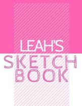 Leah's Sketchbook: Personalized Crayon Sketchbook with Name: 120 Pages