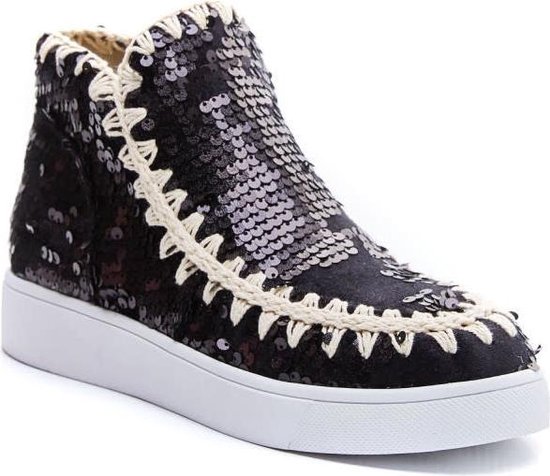 WELOVESHOES® Dames Sneakers met Hak - Stof - Zwart - Maat 36 | bol.com