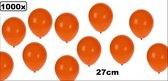 1000x Oranje de 27cm - EK Oranje Holland Nederland festival thème ballon party fête