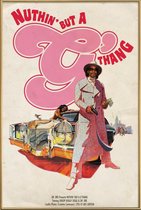 JUNIQE - Poster met kunststof lijst Nuthin but a G thang -60x90 /Rood