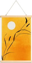 JUNIQE - Posterhanger Sunny Side -30x45 /Geel & Oranje