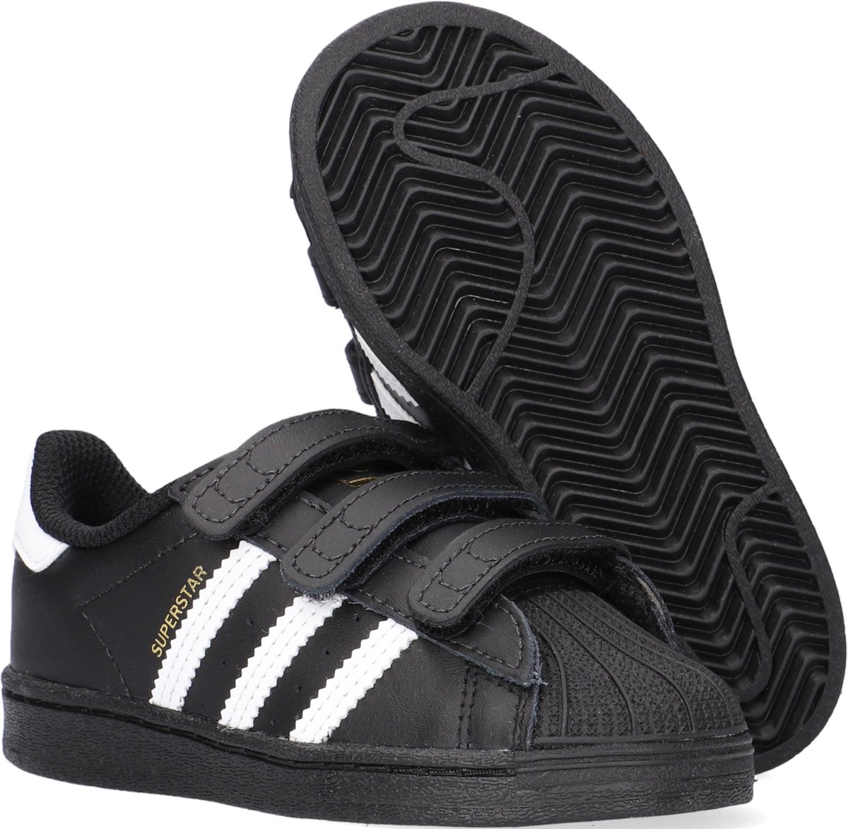 Adidas Superstar Cf I Lage sneakers - Leren Sneaker - Meisjes - Zwart - Maat  26 | bol.com