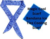 Cooling scarf | verkoelende sjaal - Blauw patroon