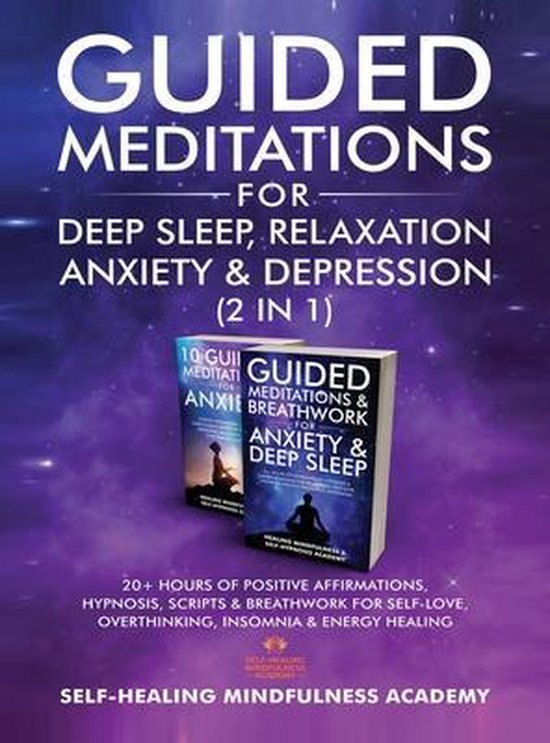 Guided Meditations For Deep Sleep, Relaxation, Anxiety & Dep ... - cover
