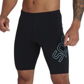 Speedo Boom Logo Placement Sportzwembroek - Maat 5  - Mannen - zwart - lichtblauw