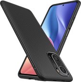 Cazy Texture TPU hoesje voor Xiaomi Mi 11i/Poco F3 - zwart