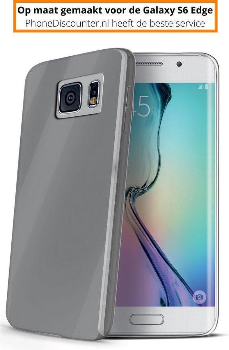 Foonig Silicone Hoesje Grijs - Geschikt Voor Samsung Galaxy S6 Edge