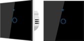 Wandschakelaar | Touch Switch | 10A | Zwart