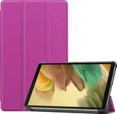 Hoes Geschikt voor Samsung Galaxy Tab A7 Lite Hoes Luxe Hoesje Book Case - Hoesje Geschikt voor Samsung Tab A7 Lite Hoes Cover - Paars