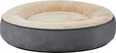 Sefaras Hondenmand - Donut mand - Kattenmand - Superzacht en Luxe - Wasbaar - Fluffy - Hondenkussen - Donker Grijs - 50CM