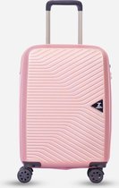 ©TROLLEYZ - Ibiza No.3 - Trolley - 55cm met TSA slot - Dubbele wielen - 360° spinners - 100% ABS - Handbagage koffer in Cosmopolitan Pink