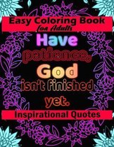 Easy Coloring Book for Adults Inspirational Quotes