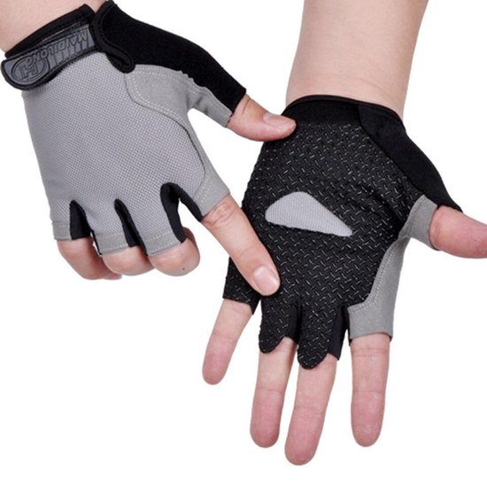 Gant demi-doigt anti-dérapant femmes hommes cyclisme moto gant de