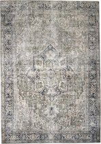 Vintage vloerkleed - Lugan Groen Grijs 80x150cm