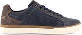 NoGRZ P.Johnson - Sportieve leren herensneaker - Blauw - Maat 43