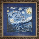 Goebel - Vincent van Gogh | Schilderij Sterrennacht | Porselein - 68cm - met echt goud - Limited Edition
