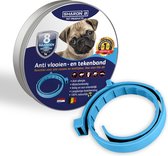 Natuurlijke vlooienband voor honden - Lichtblauw - Langdurige werking - Vlooien en teken - Zonder schadelijke pesticiden - Geurhalsband