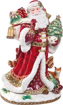Goebel® - Fitz and Floyd | Beeld "Kerstman met geschenk" | Verzamelstuk, kerst