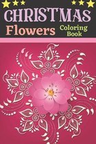 Christmas flowers coloring book