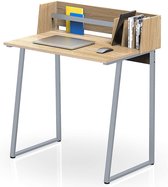 FITUEYES Computer Tafel Bureau met Planken Opslag Hout Oak Schrijven Tafel Werkstation voor Kantoor Thuis Studie 82,4x51,2x93,5cm CD108206WO