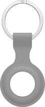 silicone ring sleutelhanger - grijs - Geschikt voor AirTag -