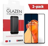 2-pack BMAX geschikt voor OnePlus 9 Glazen Screenprotector / Full Cover gehard glas / Beschermglas / Tempered Glass / Glasplaatje - Zwart