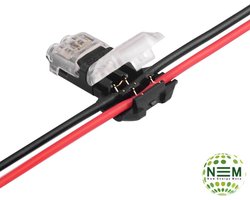 Quick auto Lock /I/ 2,5x1mm 18-22 AWG,draadconnector,8gram, 0-36V, 0-10A