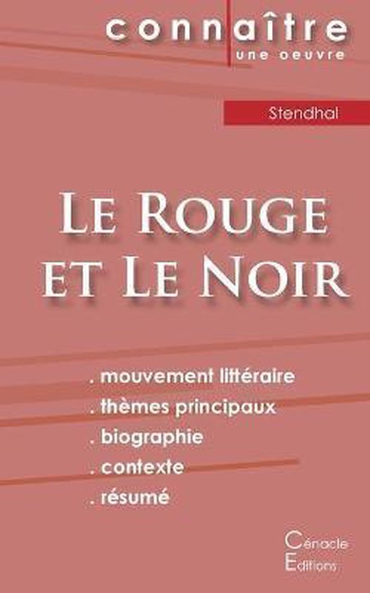 Fiche de lecture Le Rouge et le Noir de Stendhal (Analyse li ... - cover