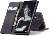 Samsung Galaxy A32 5G Bookcase hoesje - CaseMe - Effen Zwart - Kunstleer
