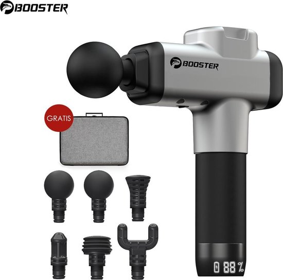 Booster® Massage gun PRO met Touchscreen Incl. Opbergkoffer 6500