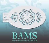 Bad Ass Stencil Nr. 1032 - BAM1032 - Schmink sjabloon - Bad Ass mini - Geschikt voor schmink en airbrush