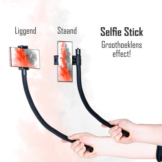 TENTA® flexible et extension de trépied TENTA® - Smartphone trépied, perche à selfie, support vidéo, support de téléphone - 52 cm