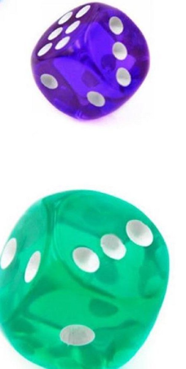 zjhukfmc Dobbelset, 7-delig bordspel acryl dobbelstenen, levendige kleuren met magnetische opbergdoos voor spelers