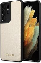 Guess Iridescent Back Case Samsung Galaxy S21 Ultra (G998) - Goud
