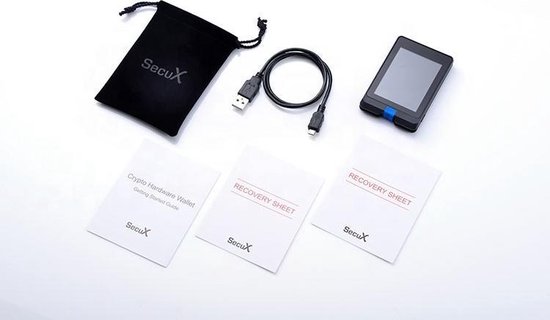SecuX W10 - Hardware wallet - Bitcoin - Crypto - Geschikt voor Ledger Nano S / X en Trezor - SecuX Technology Inc.