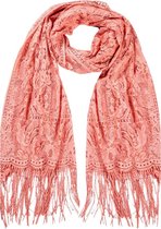 Nouka sjaal roze kant