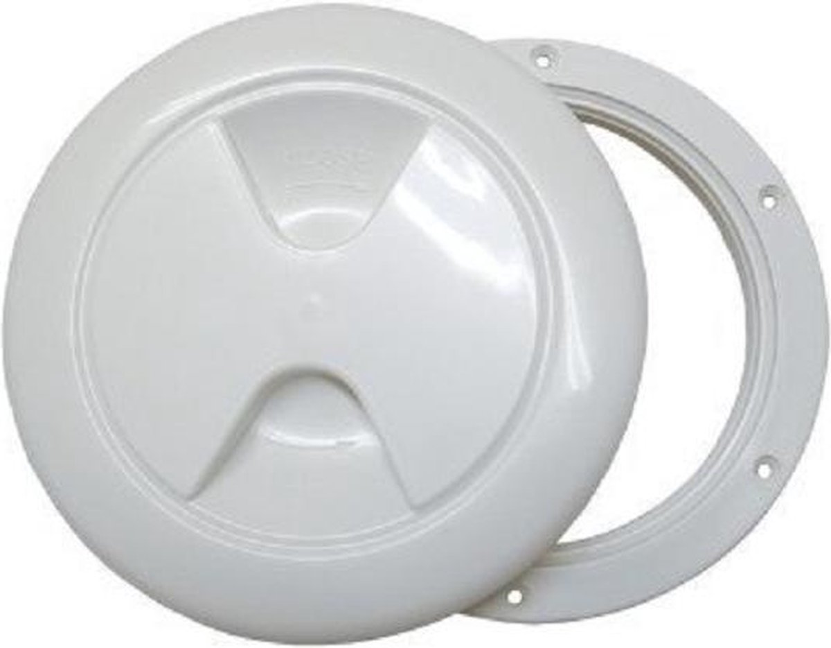 Ronde witte inspectiedeksels boot - wit - Gat diameter 138mm