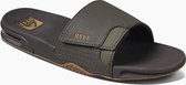 Reef Fanning Slide Heren Slippers - Brown/Gum - Maat 37.5