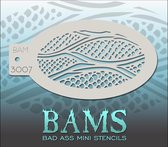 Bad Ass Stencil Nr. 3007 - BAM3007 - Schmink sjabloon - Bad Ass mini - Geschikt voor schmink en airbrush