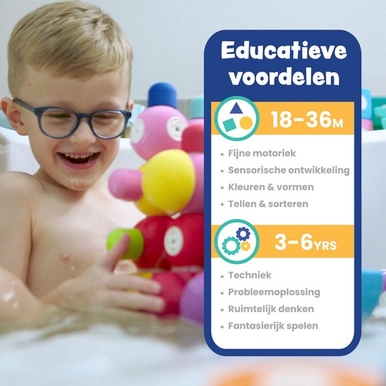 Blockaroo boot box-magnetisch speelgoed-peuter speelgoed-speelgoed 3 jaar/4jaar/5jaar- speelgoed jongens en meisjes- badspeelgoed