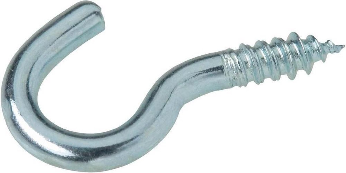 Deltafix - Schroefhaken Schroef Haak haken - 50MM - Verzinkt - 8 stuks