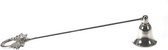 Kaarsendover Ornament verzilverd 25,5x4x5cm