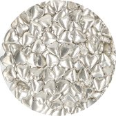 FunCakes Suikerhartjes Metallic Zilver - 80g