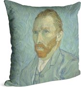 Zelfportret, Vincent van Gogh - Foto op Sierkussen - 40 x 40 cm