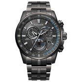 Citizen PCAT Horloge - Citizen heren horloge - Grijs - diameter 42.5 mm - kleur gecoat roestvrij staal