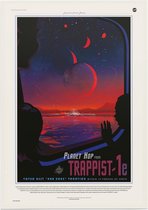 Planet Hop from Trappist (Visions of the Future), NASA/JPL - Foto op Forex - 60 x 80 cm